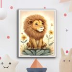 قاب عکس کودک - شیر - Image 2
