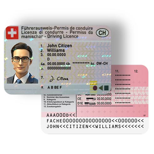 Switzerland-DL گواهینامه رانندگی سوئیس