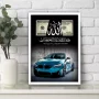 تابلو الله و دلار ترکیبی ماشین BMW
