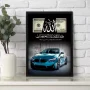 تابلو الله و دلار ترکیبی ماشین BMW